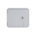 Superior Electric Electric Cable Hatch with Key Lock for 30/50 Amp Cords - White RVA1578